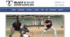 Desktop Screenshot of blackandblueumpirecamps.com