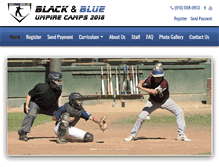 Tablet Screenshot of blackandblueumpirecamps.com